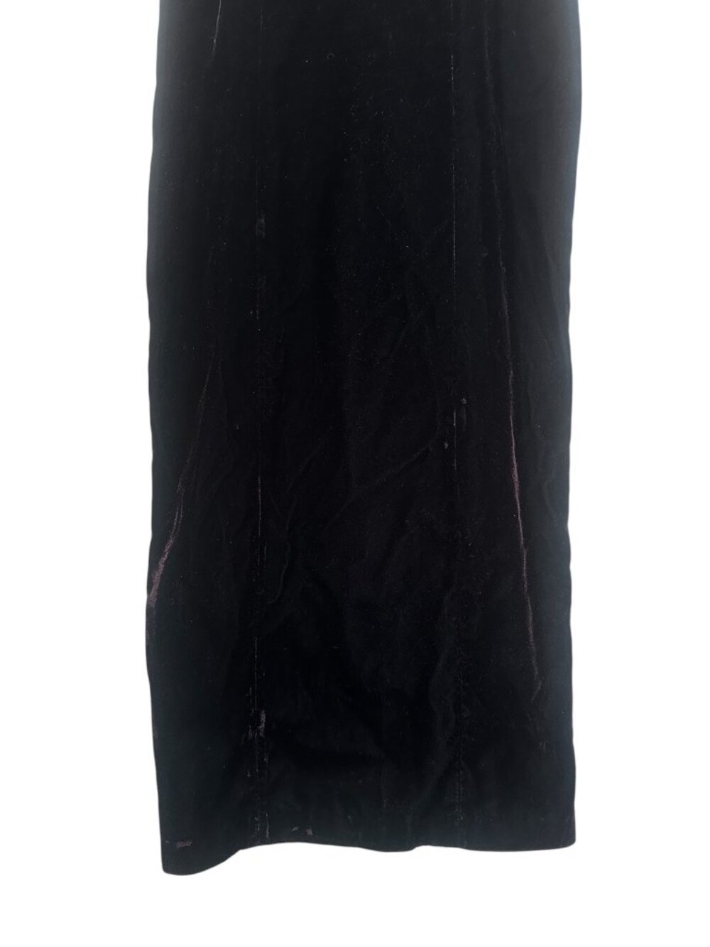 Vintage Rampage Vampire Bodycon Long Dress Small Red Velvet Whimsigoth Chiffon - Picture 16 of 16